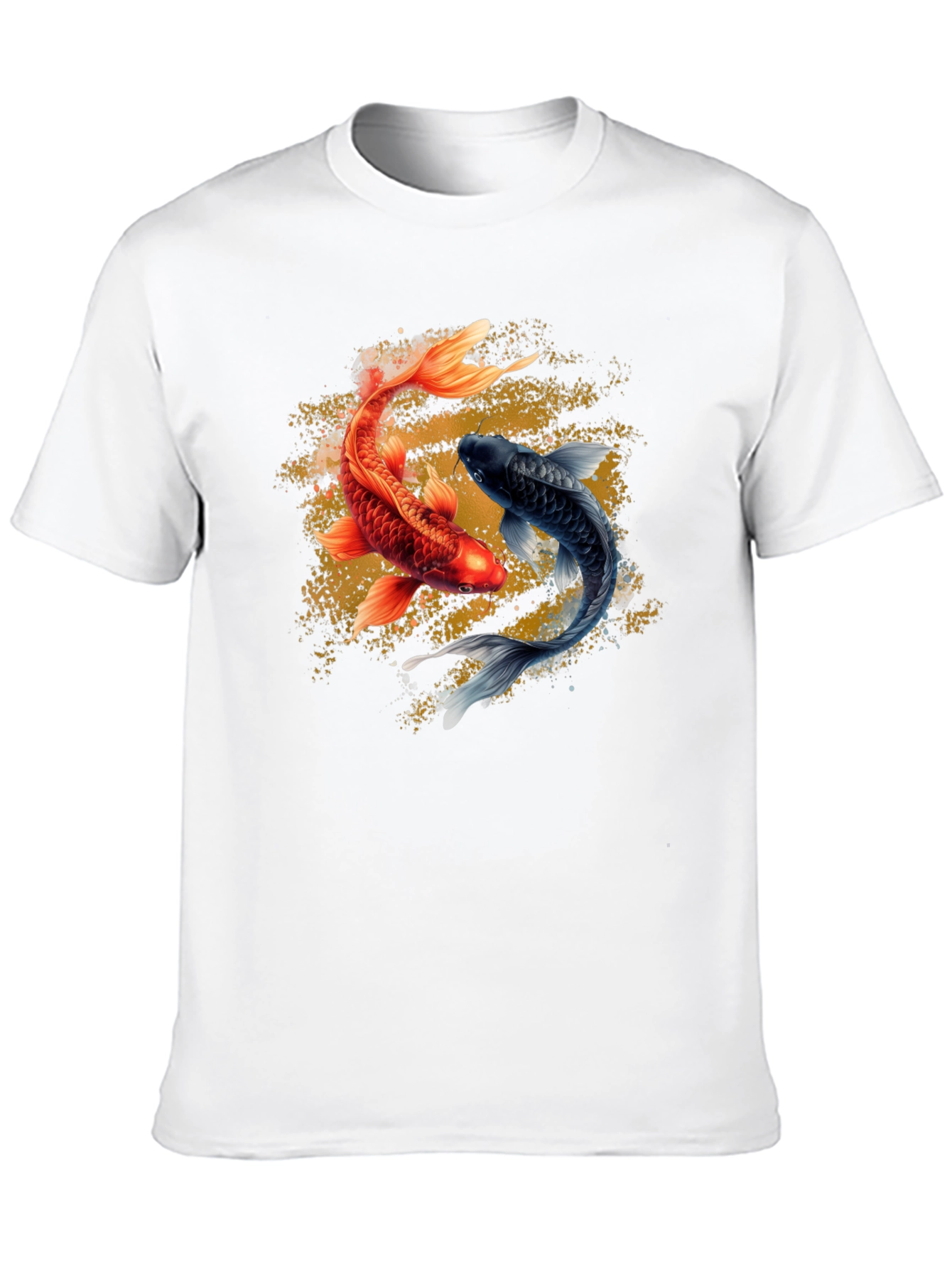 Yin Yang Koi Fish Graphic T-Shirt
