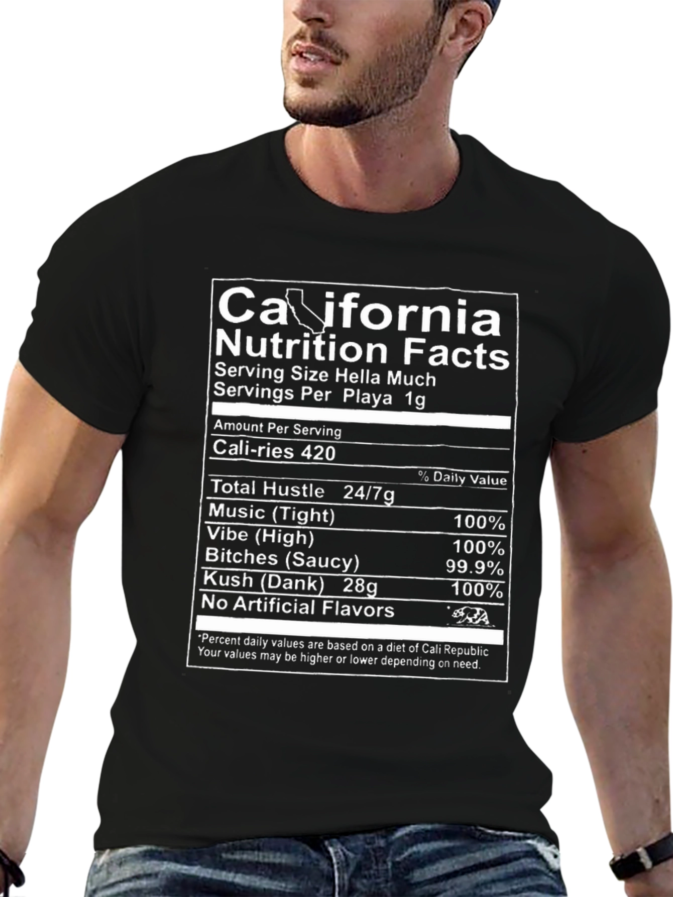 California Nutrition Facts Novelty T-Shirt