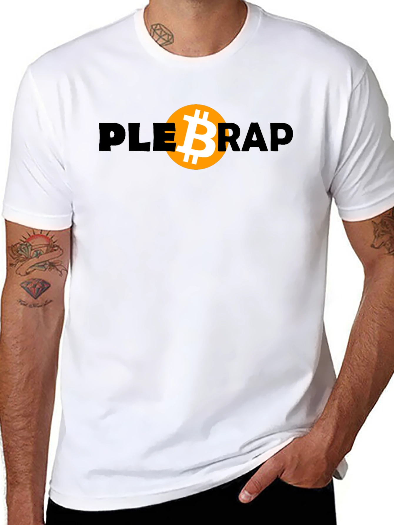 PLEB RAP Bitcoin T-Shirt - Crypto Fashion