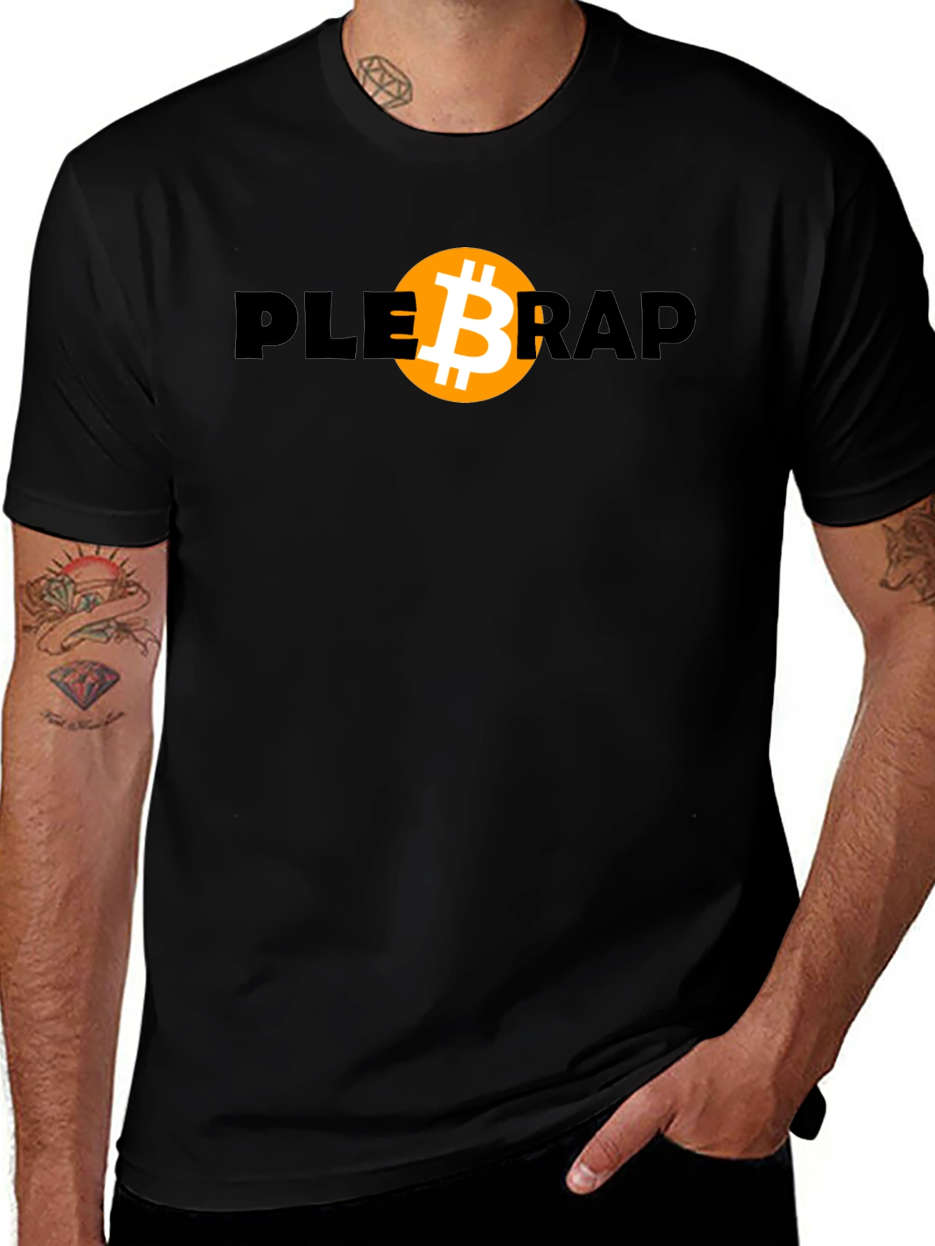 PLEB RAP Bitcoin T-Shirt - Crypto Fashion