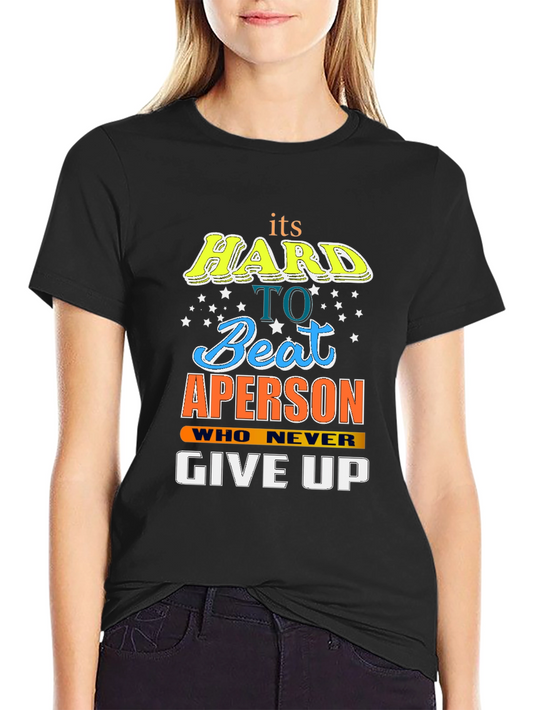 Motivational Black T-Shirt: Hard to Beat