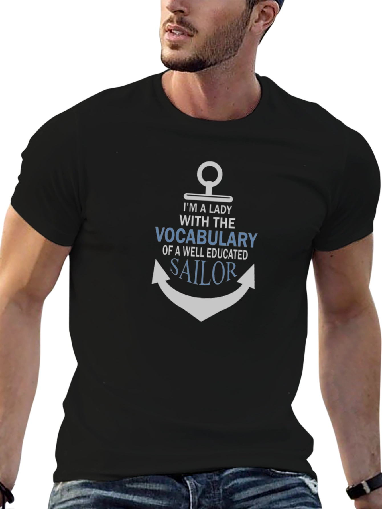 Im a Lady With a Sailors Vocabulary T-Shirt