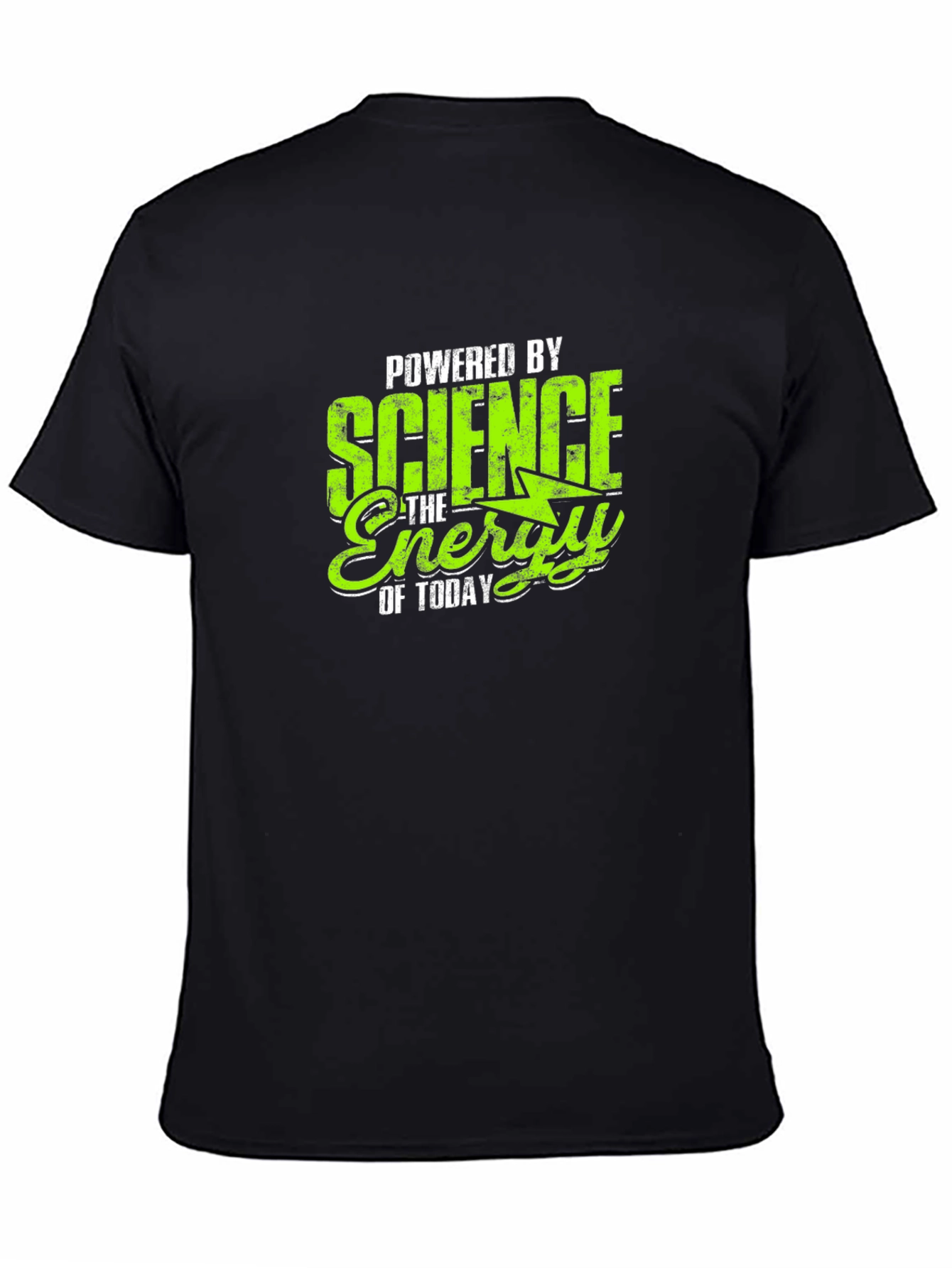 Science Energy Graphic Tee - Black Cotton T-Shirt