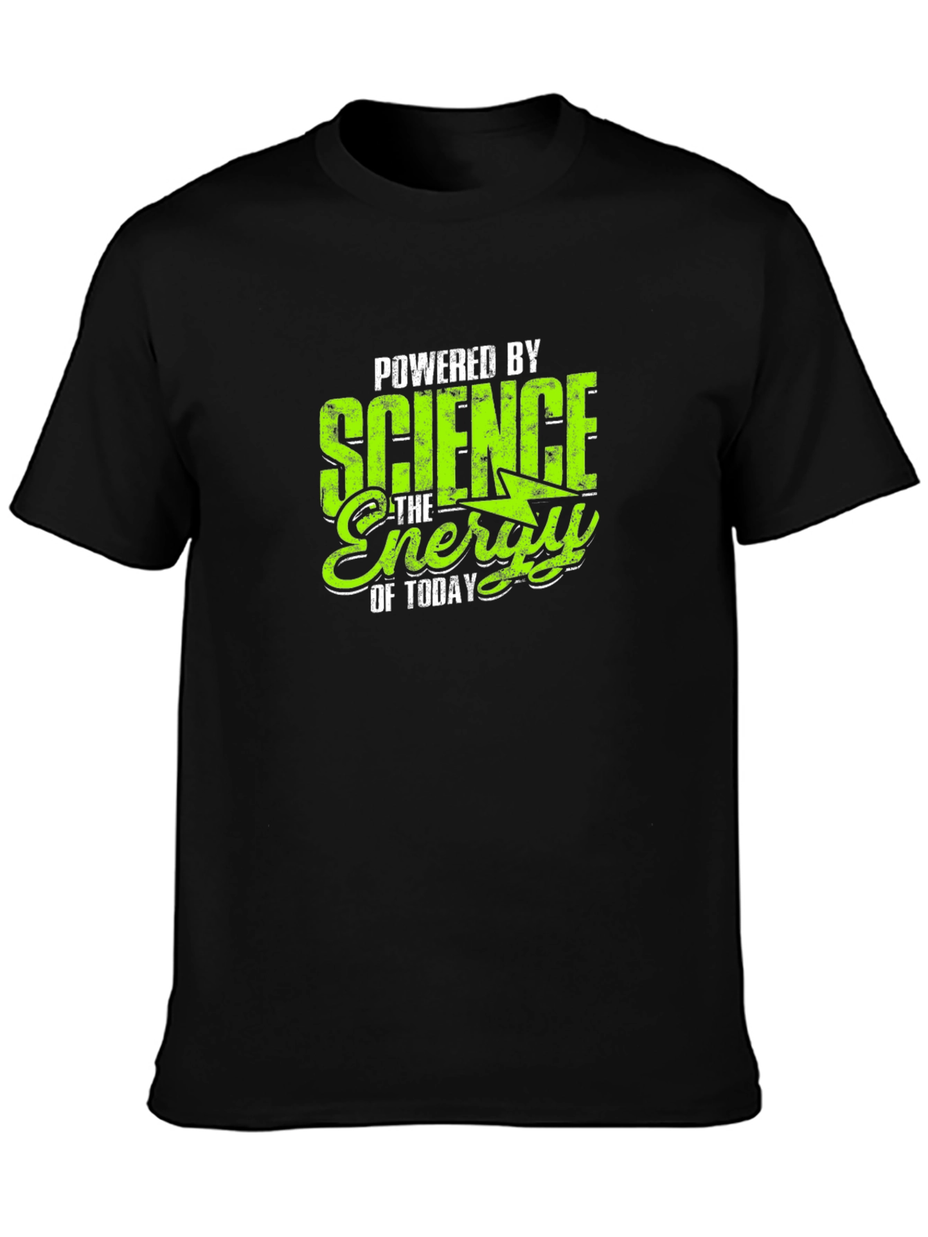 Science Energy Graphic Tee - Black Cotton T-Shirt
