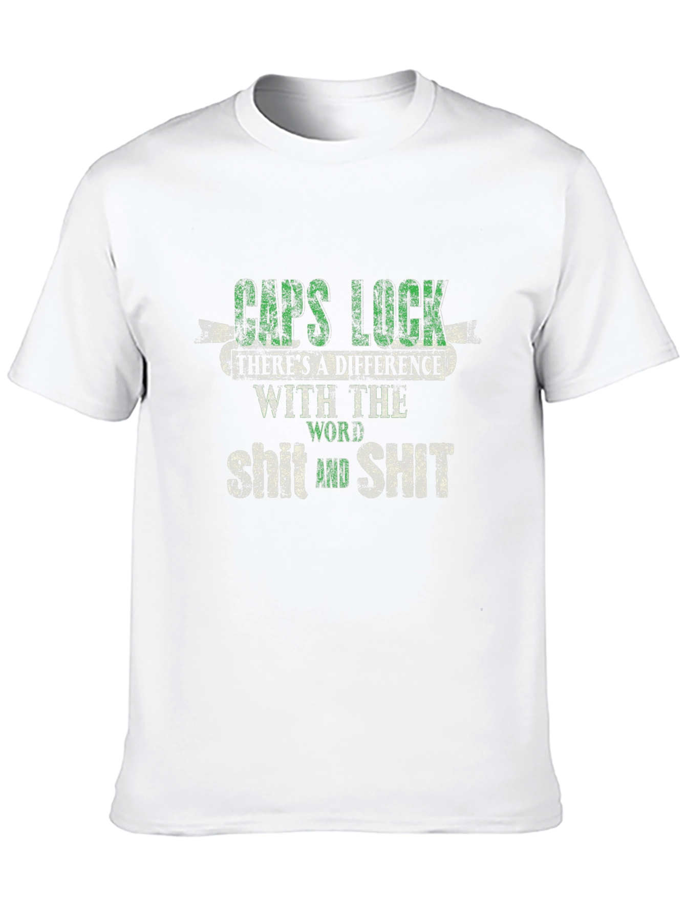 Caps Lock T-Shirt - Word Difference Funny Tee