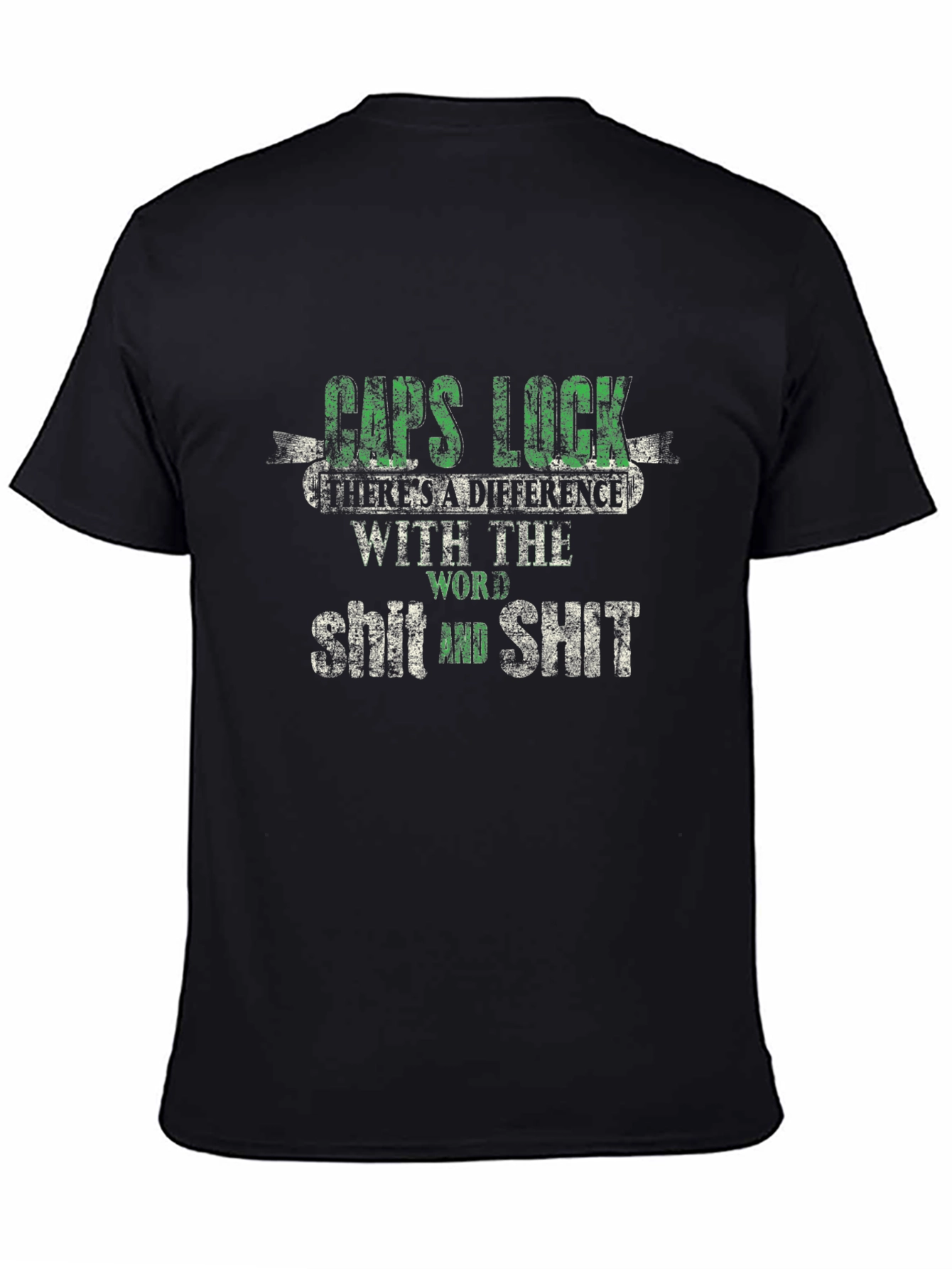 Caps Lock T-Shirt - Word Difference Funny Tee