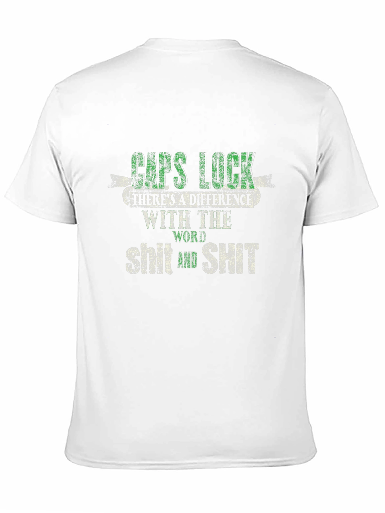 Caps Lock T-Shirt - Word Difference Funny Tee