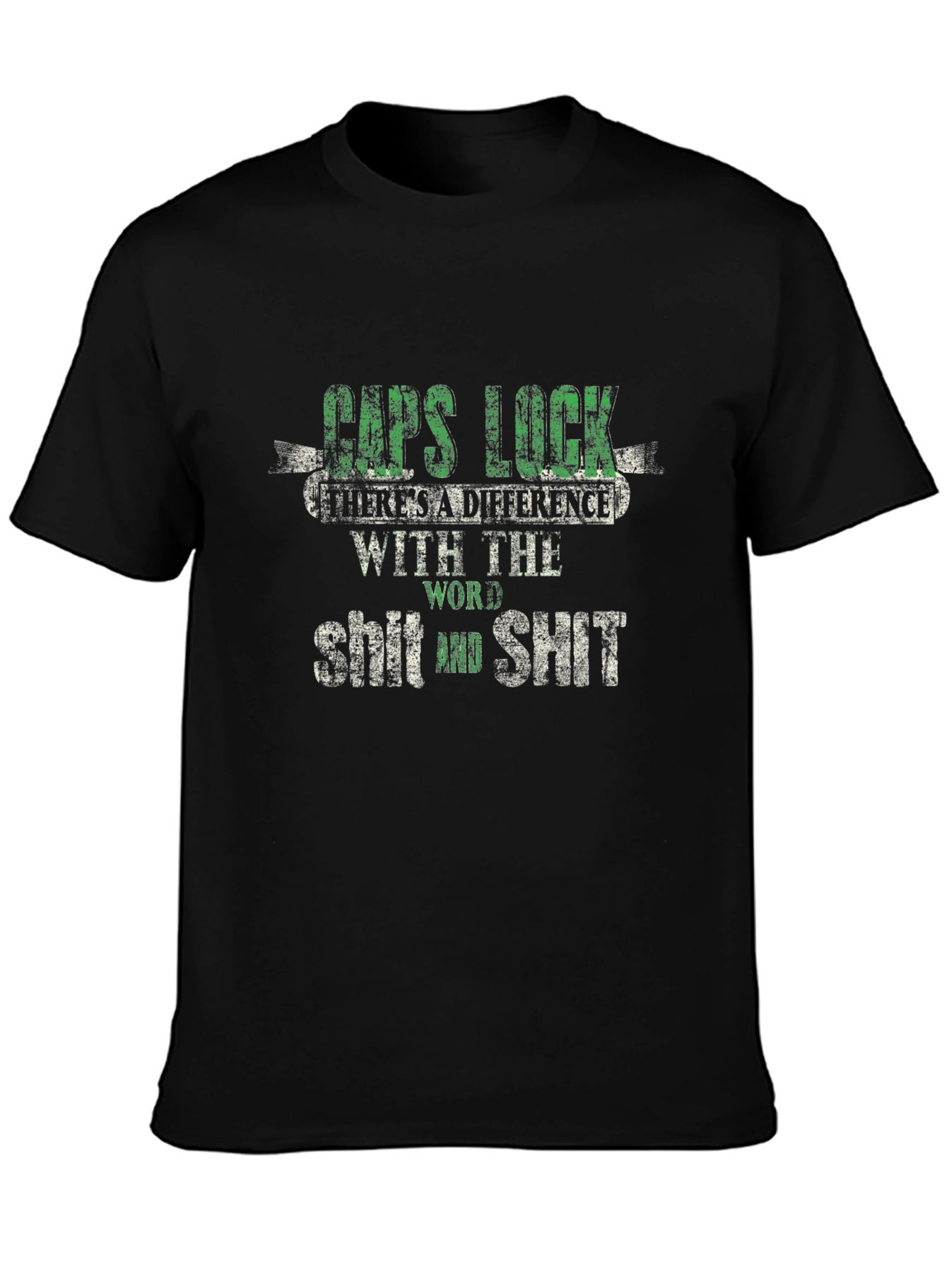 Caps Lock T-Shirt - Word Difference Funny Tee