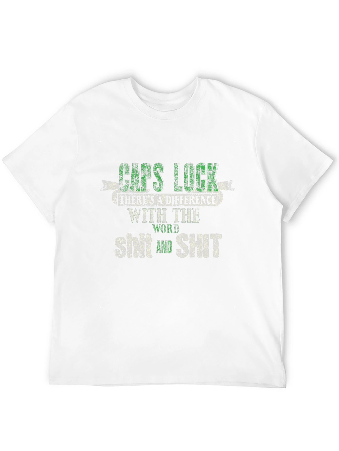 Caps Lock T-Shirt - Word Difference Funny Tee