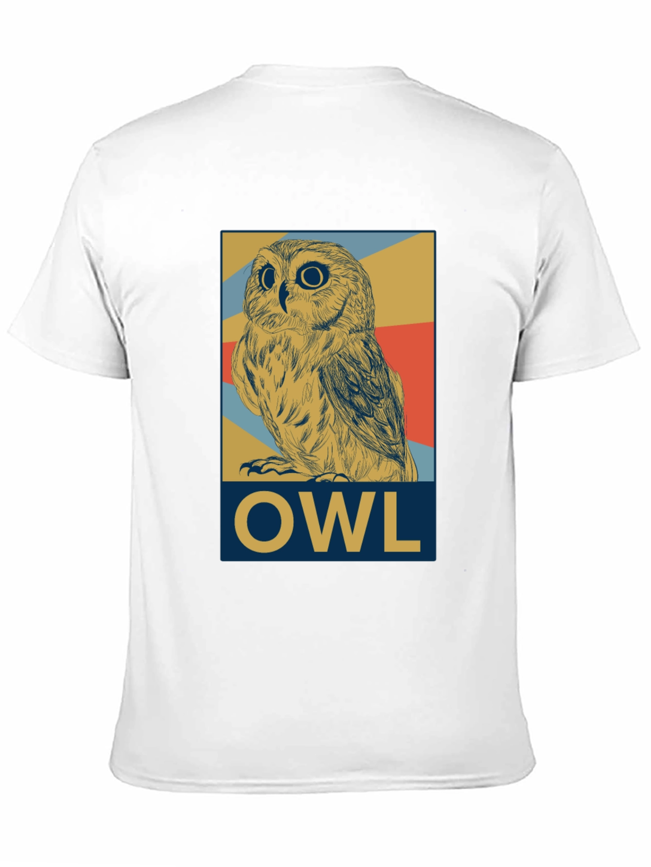 Owl Graphic Print Tee - Mens Black T-Shirt
