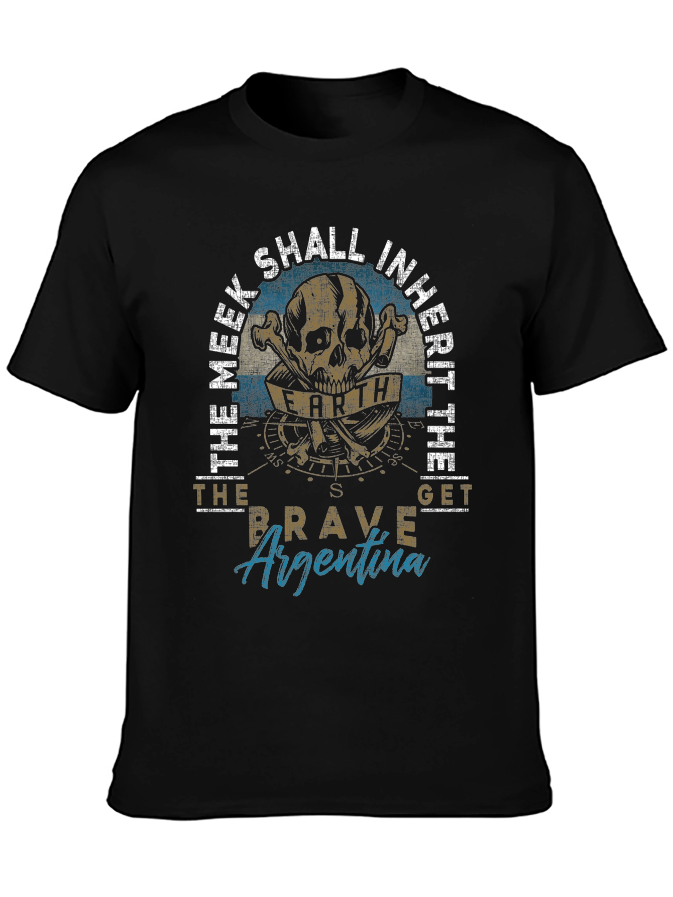 The Meek Argentina Skull T-Shirt
