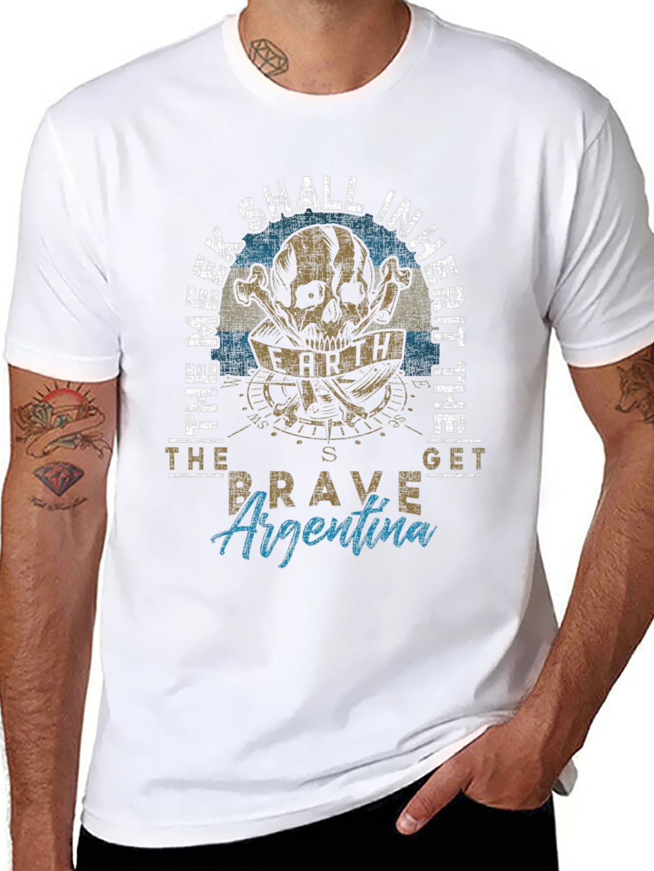 The Meek Argentina Skull T-Shirt
