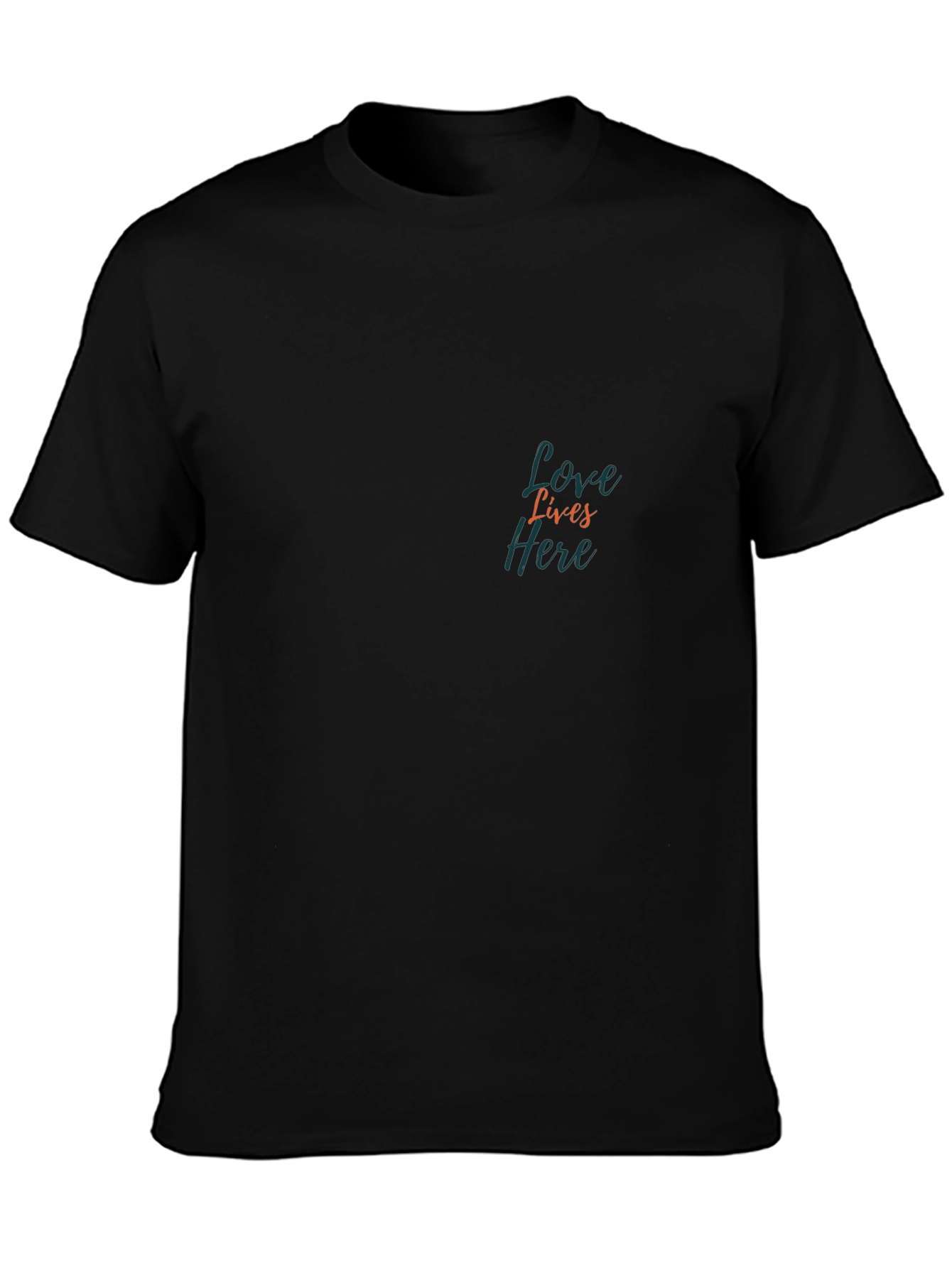 Love Lives Here Black Tee