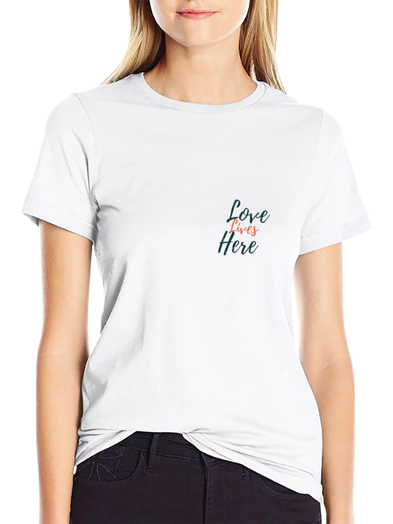Love Lives Here Black Tee
