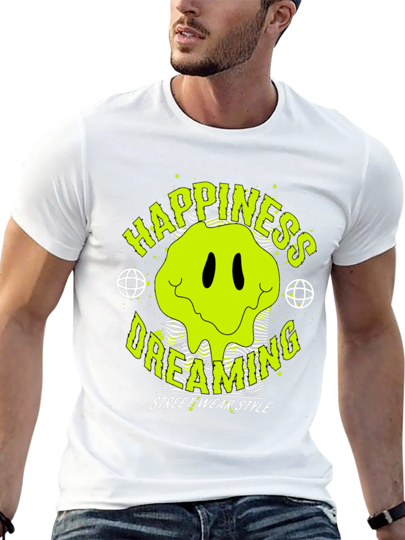Happiness Dreaming Graphic Tee - Streetwear Style