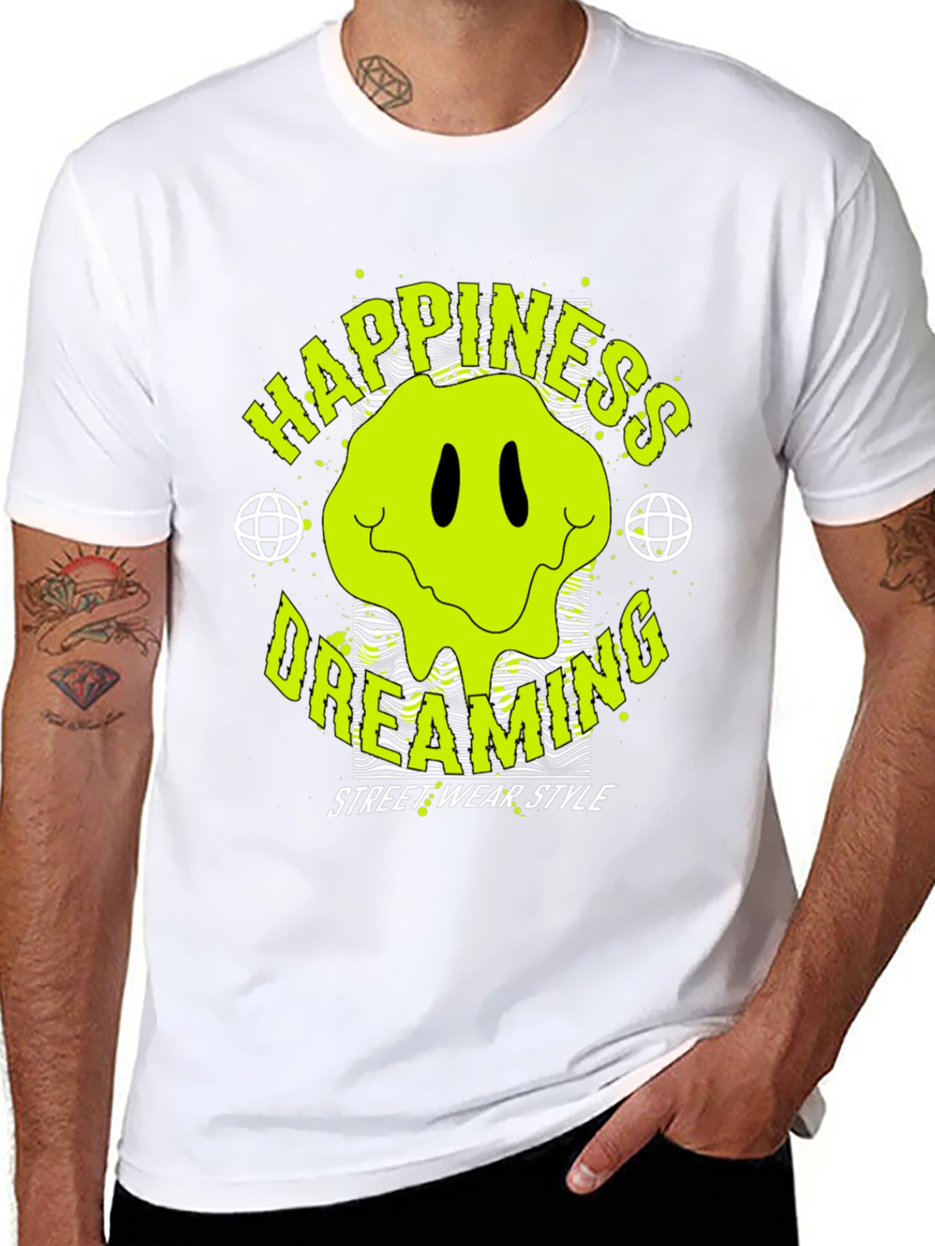 Happiness Dreaming Graphic Tee - Streetwear Style