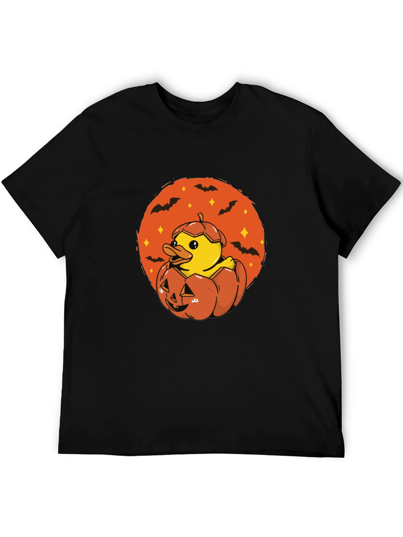 Duck in Pumpkin Halloween T-Shirt