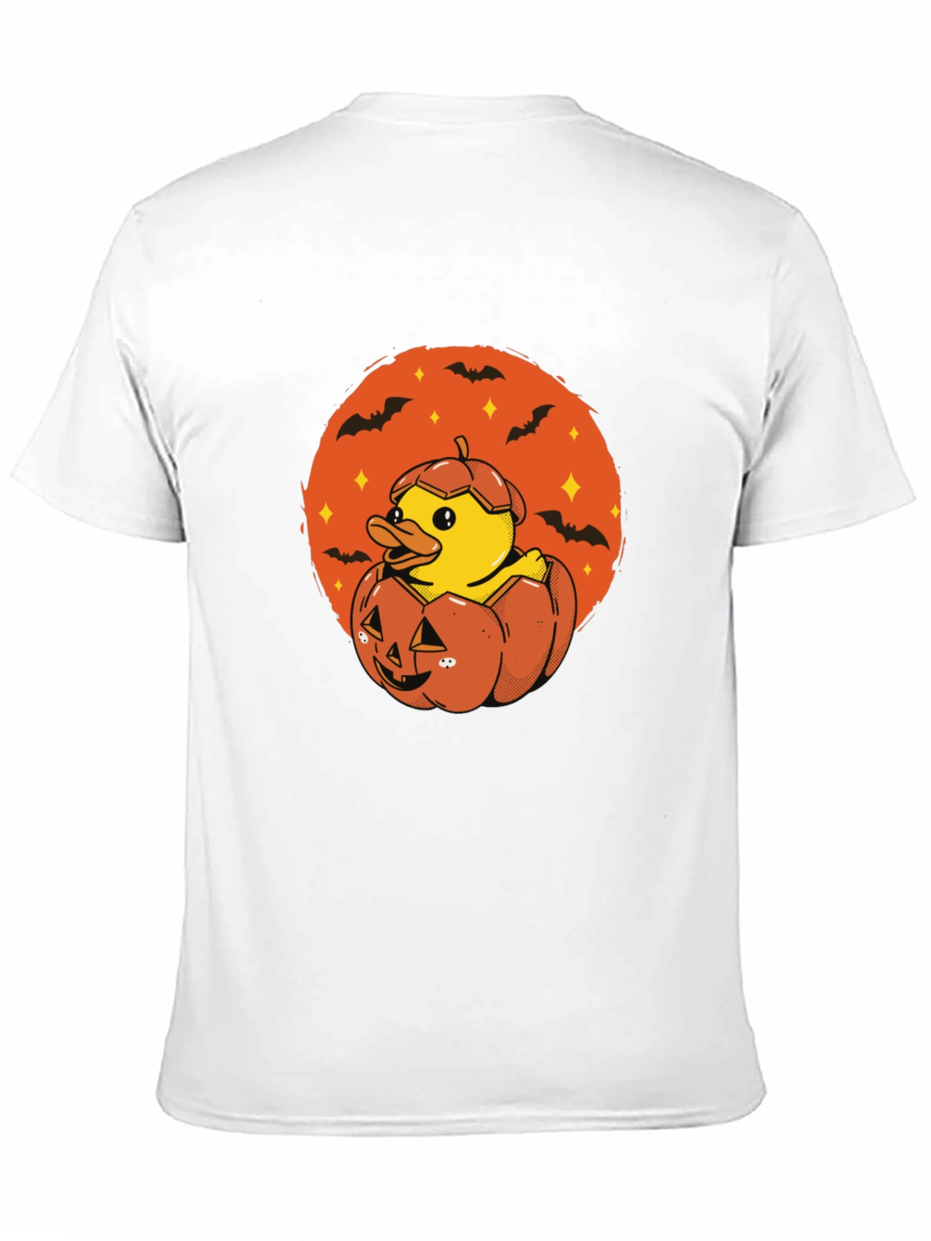 Duck in Pumpkin Halloween T-Shirt