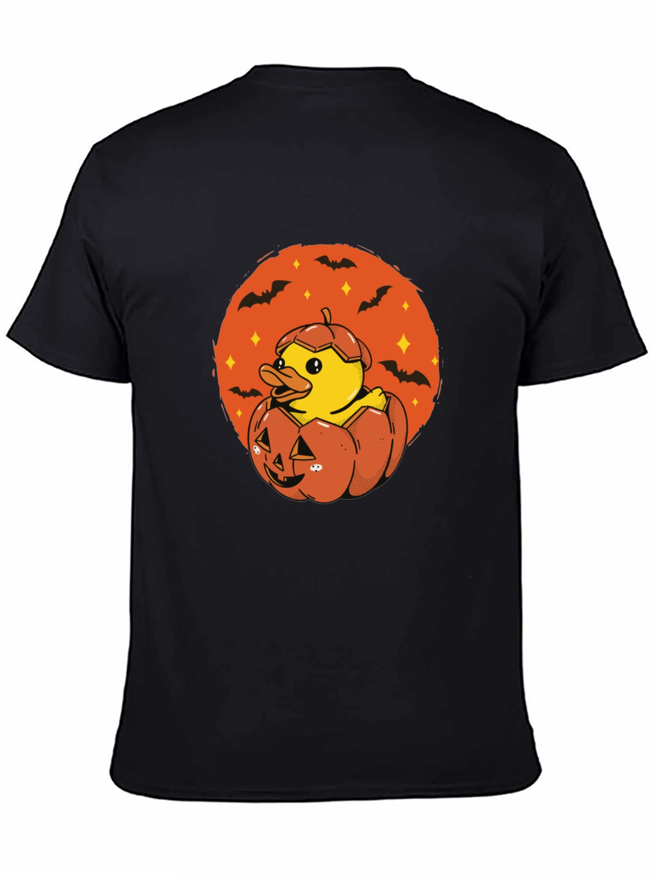 Duck in Pumpkin Halloween T-Shirt