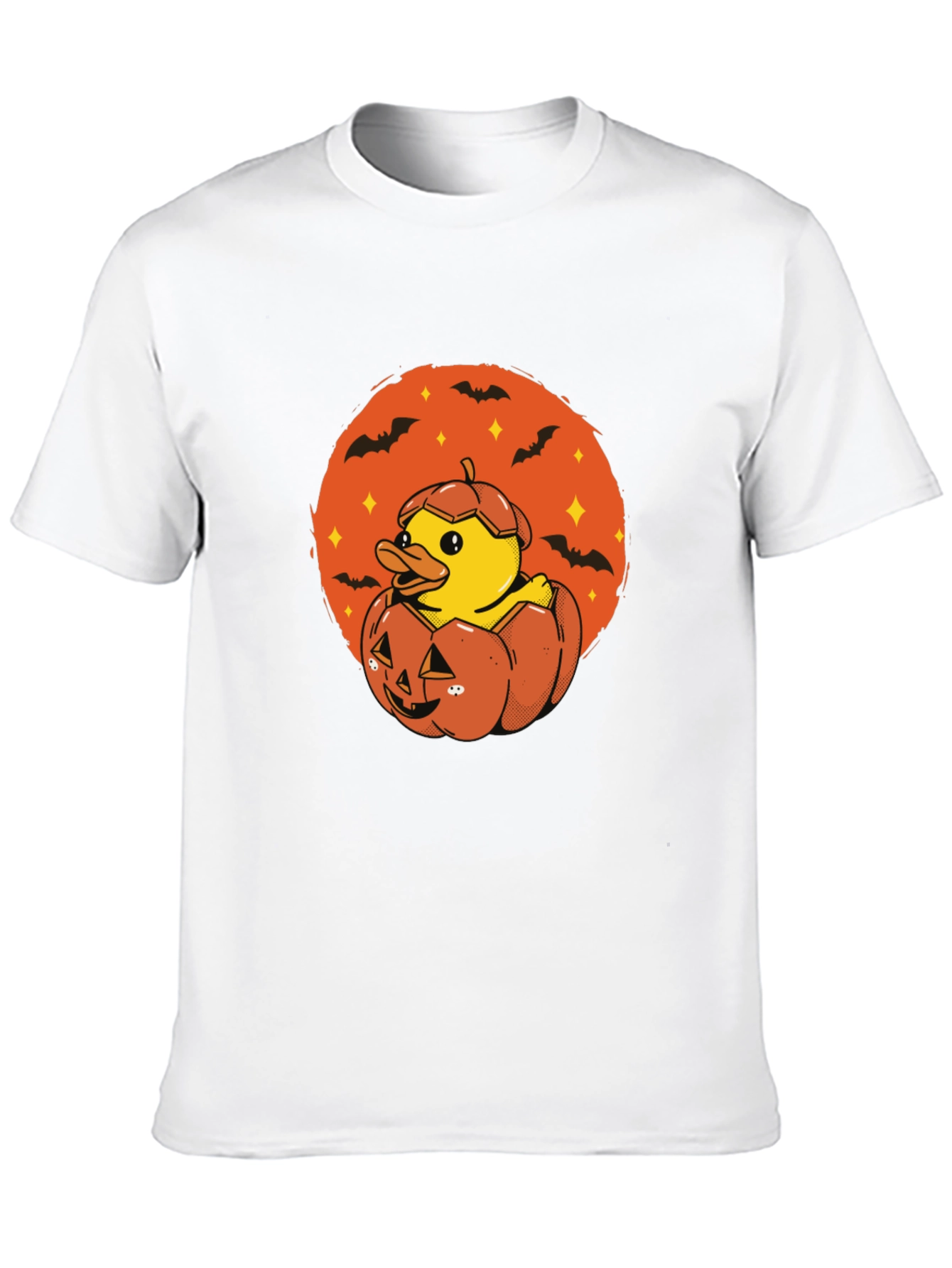 Duck in Pumpkin Halloween T-Shirt