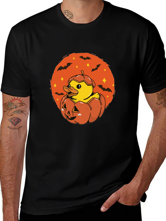 Duck in Pumpkin Halloween T-Shirt