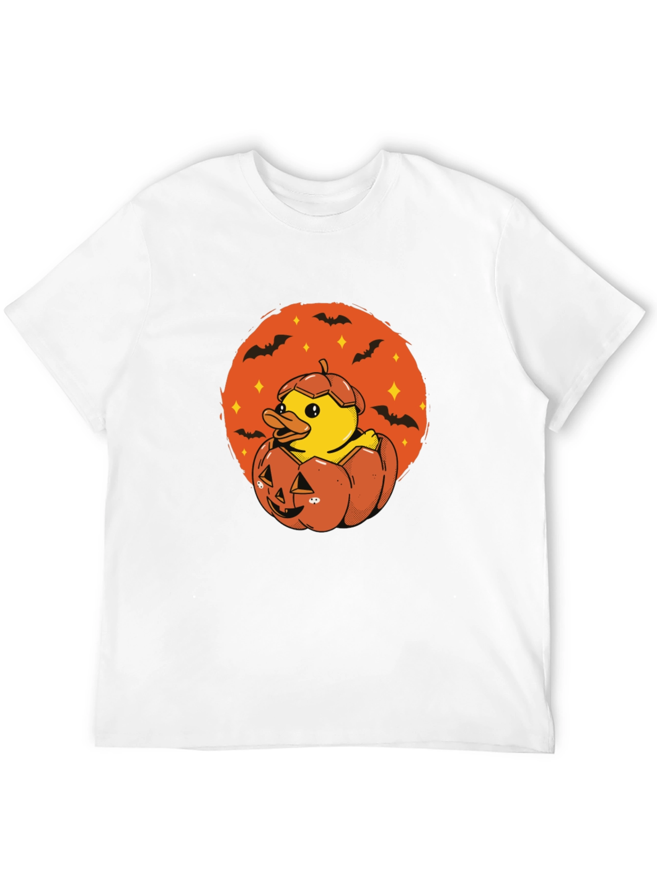 Duck in Pumpkin Halloween T-Shirt