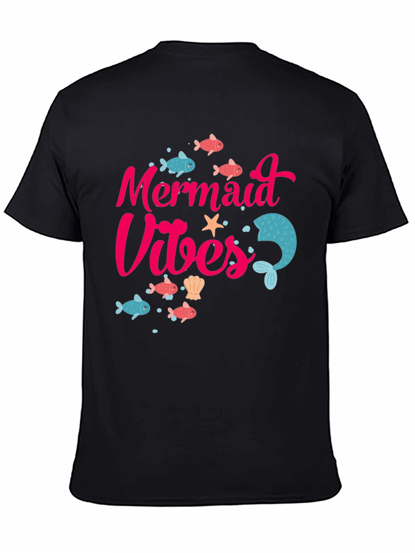 Mermaid Vibes Graphic Tee - Fun Summer T-Shirt