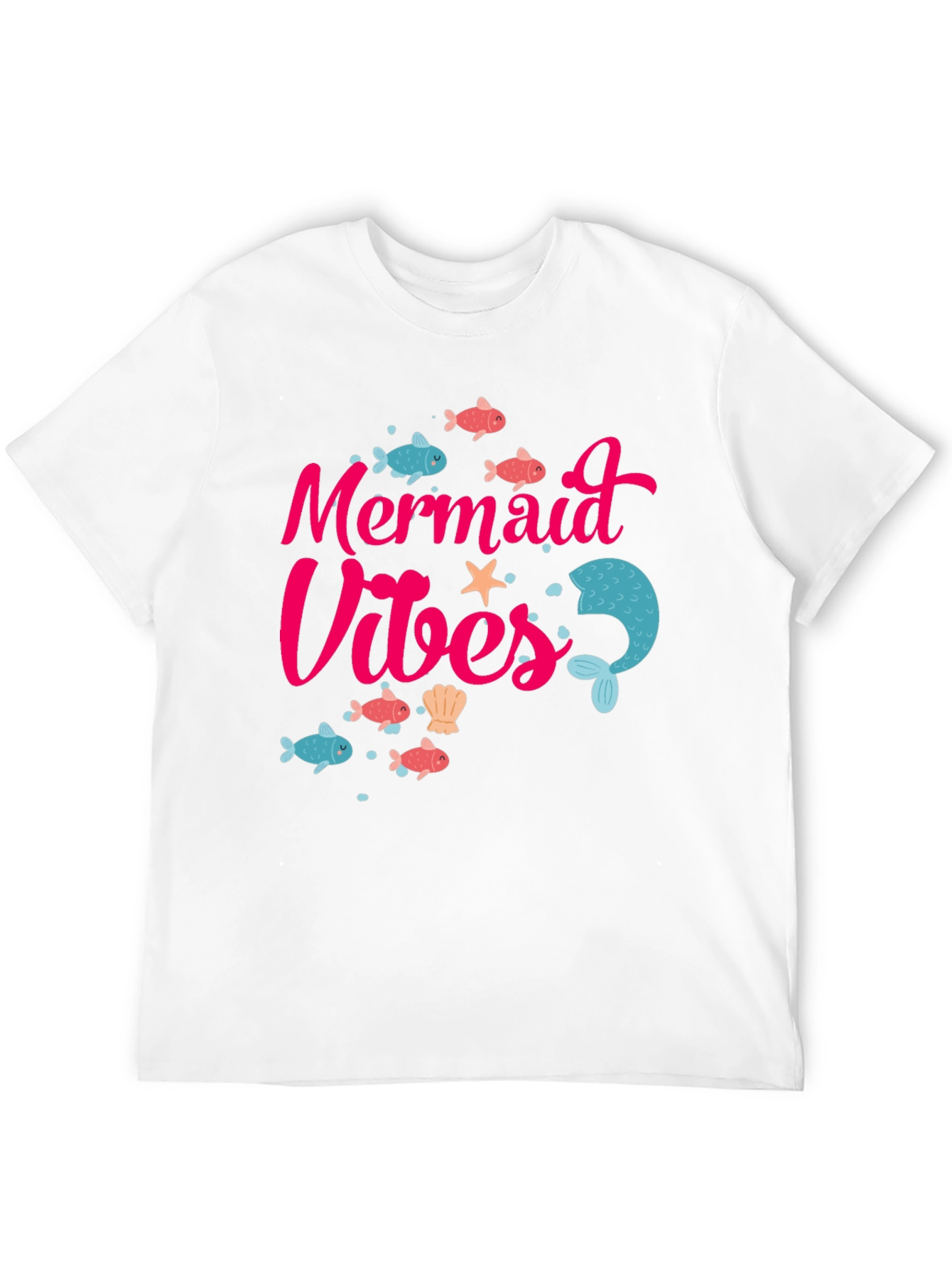 Mermaid Vibes Graphic Tee - Fun Summer T-Shirt