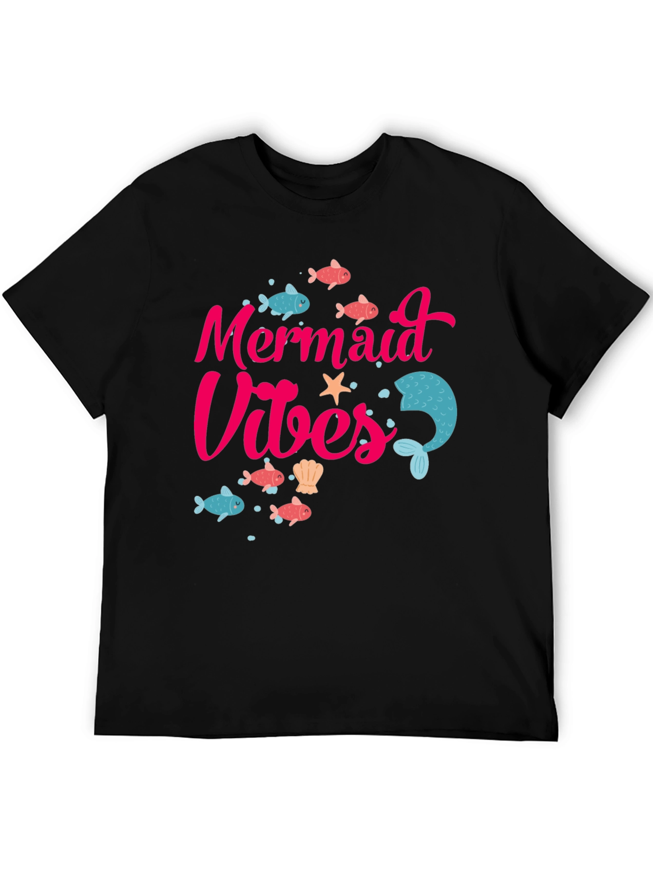 Mermaid Vibes Graphic Tee - Fun Summer T-Shirt
