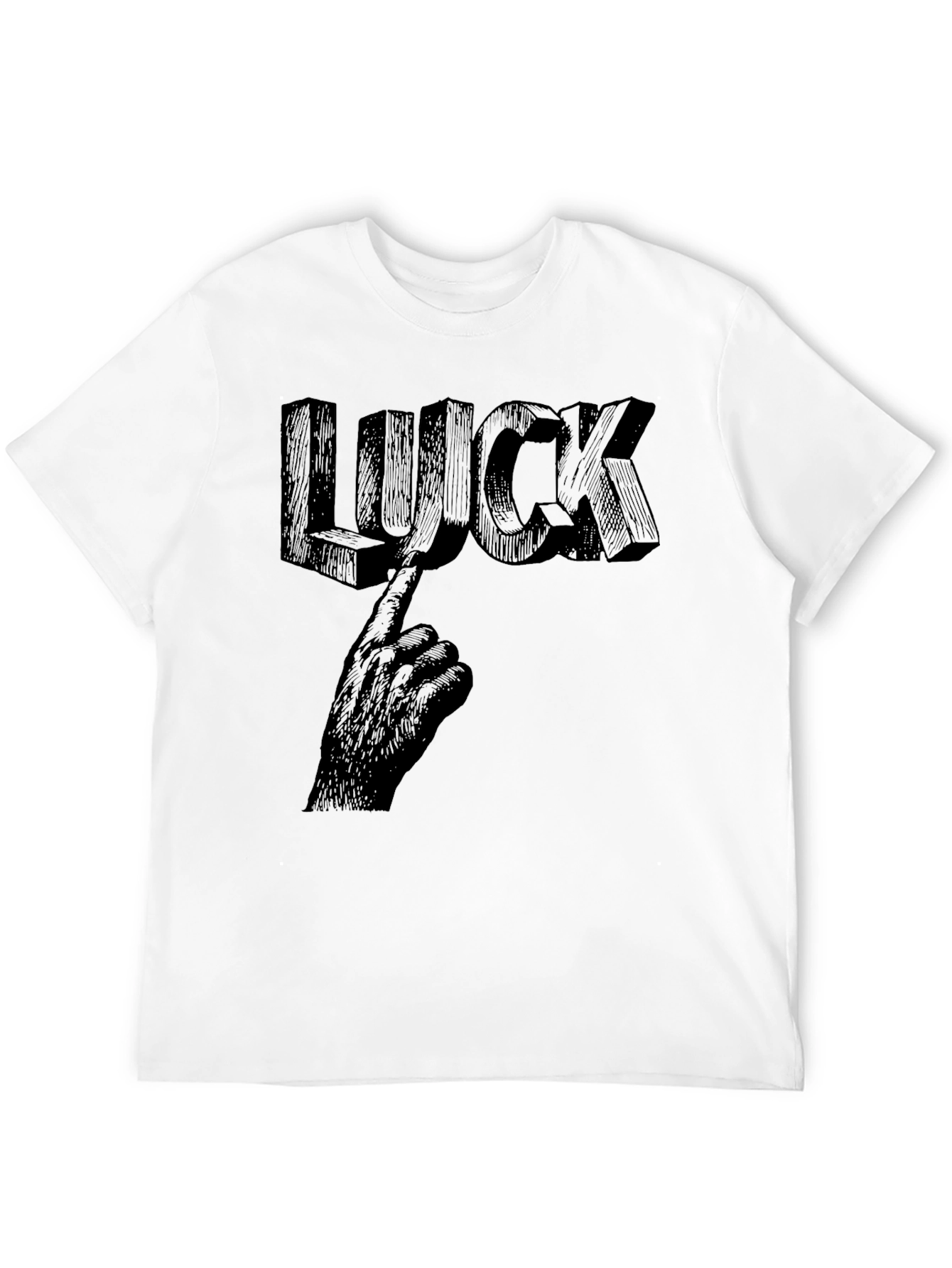 Lucky Graphic Tee - Unisex Black T-Shirt