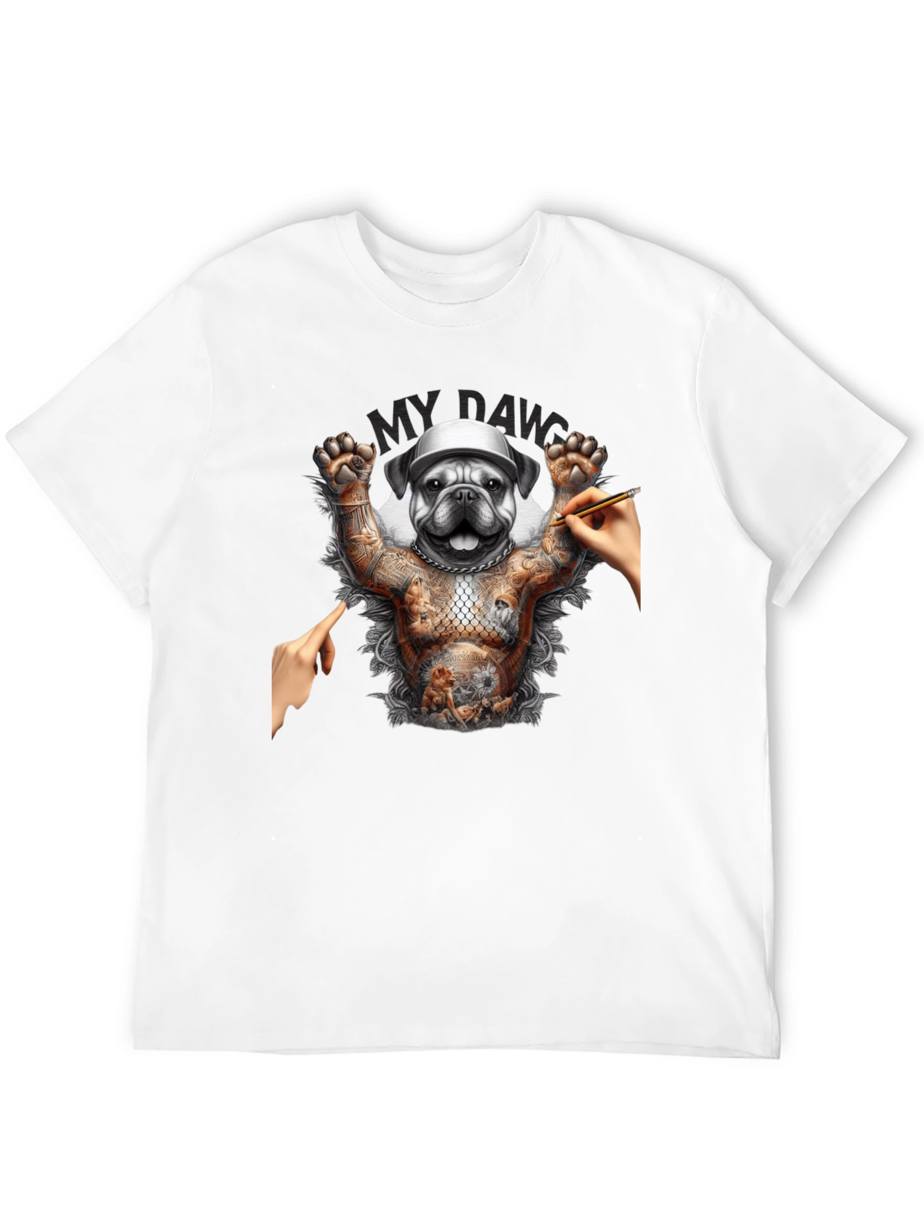 Tattooed Bulldog Graphic Tee