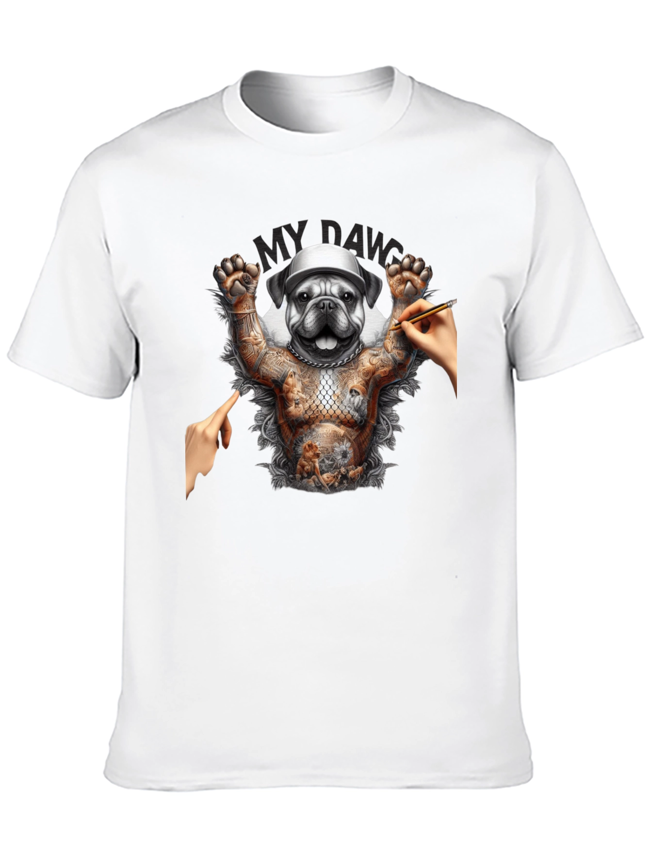 Tattooed Bulldog Graphic Tee