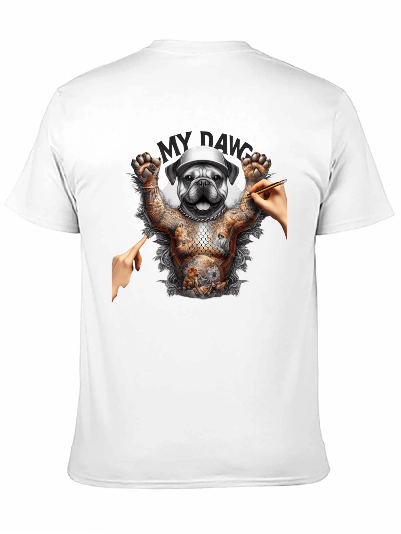 Tattooed Bulldog Graphic Tee