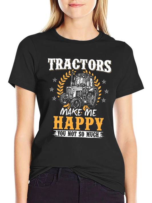 Tractors Make Me Happy Graphic Tee