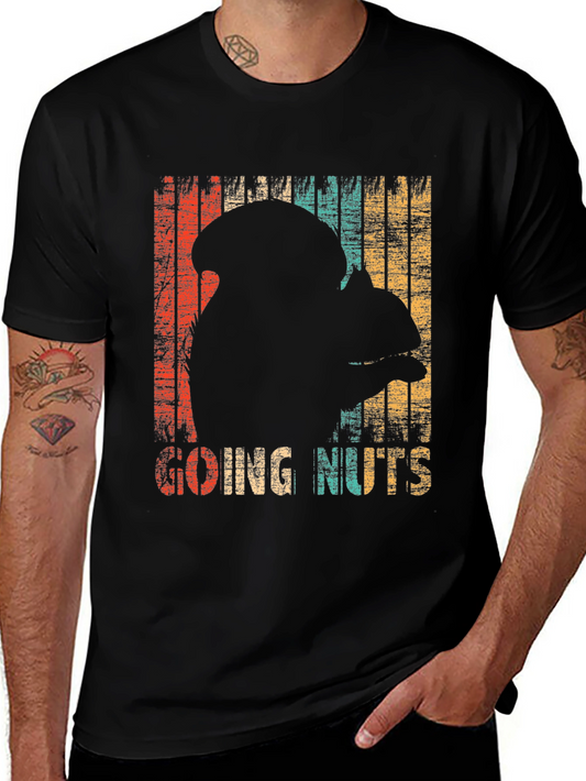 Going Nuts T-Shirt - Retro Squirrel Design