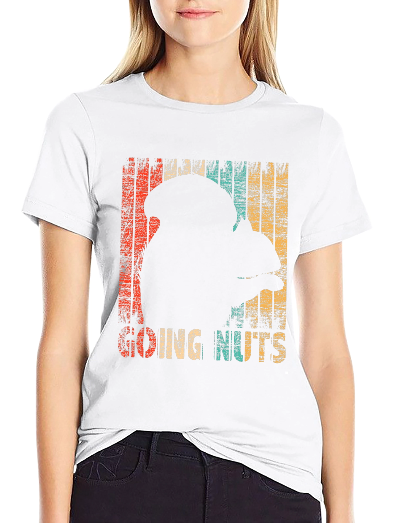 Going Nuts T-Shirt - Retro Squirrel Design