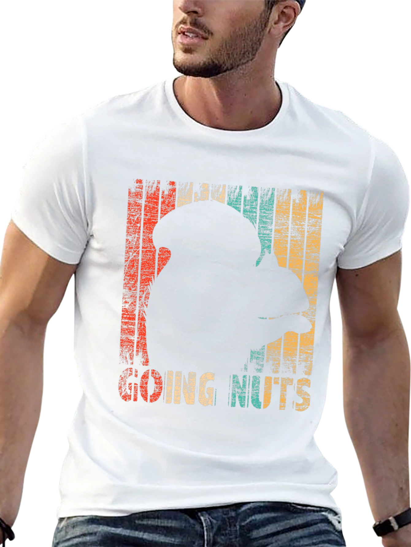 Going Nuts T-Shirt - Retro Squirrel Design