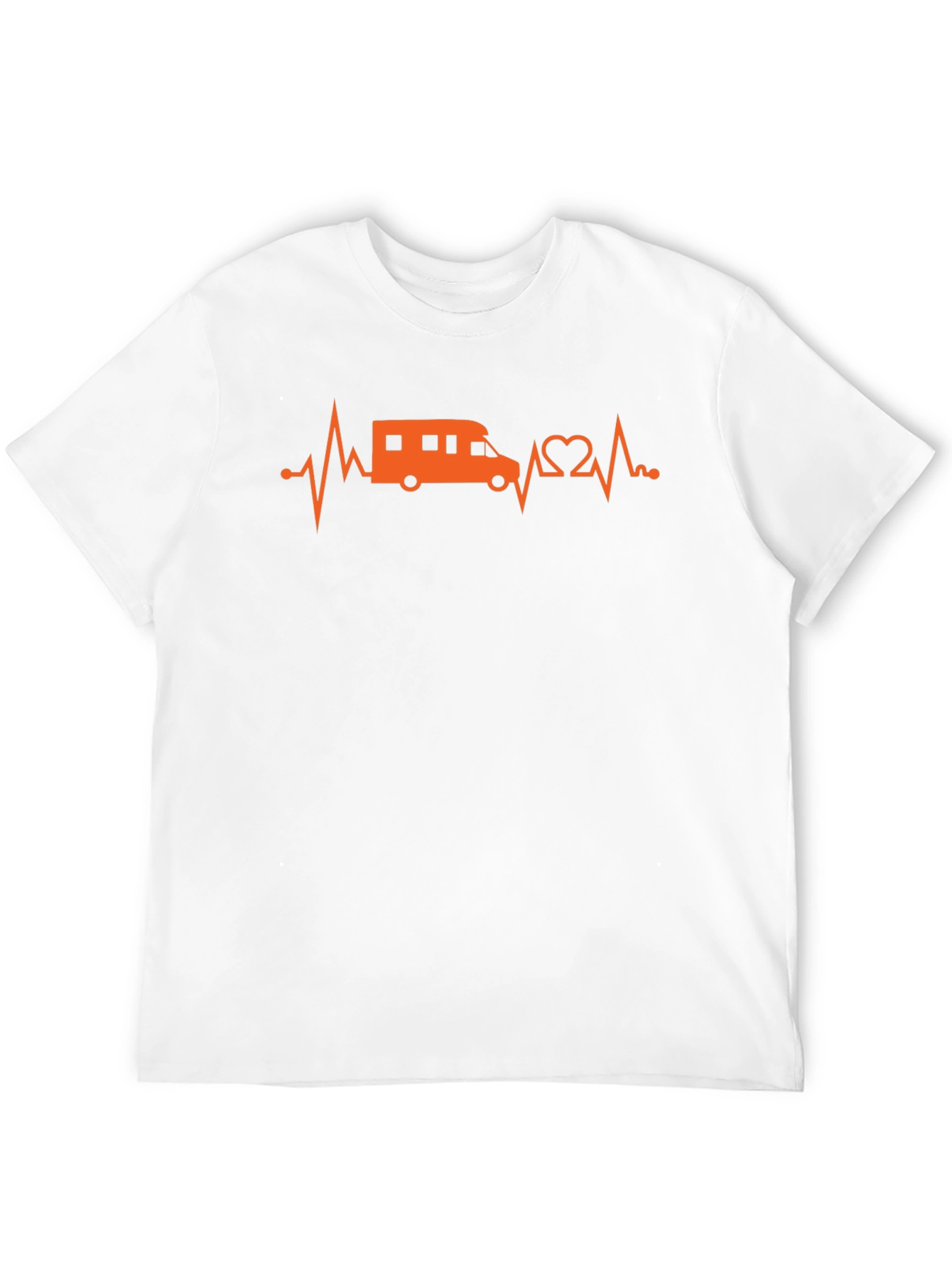 RV Heartbeat Graphic T-Shirt - Black