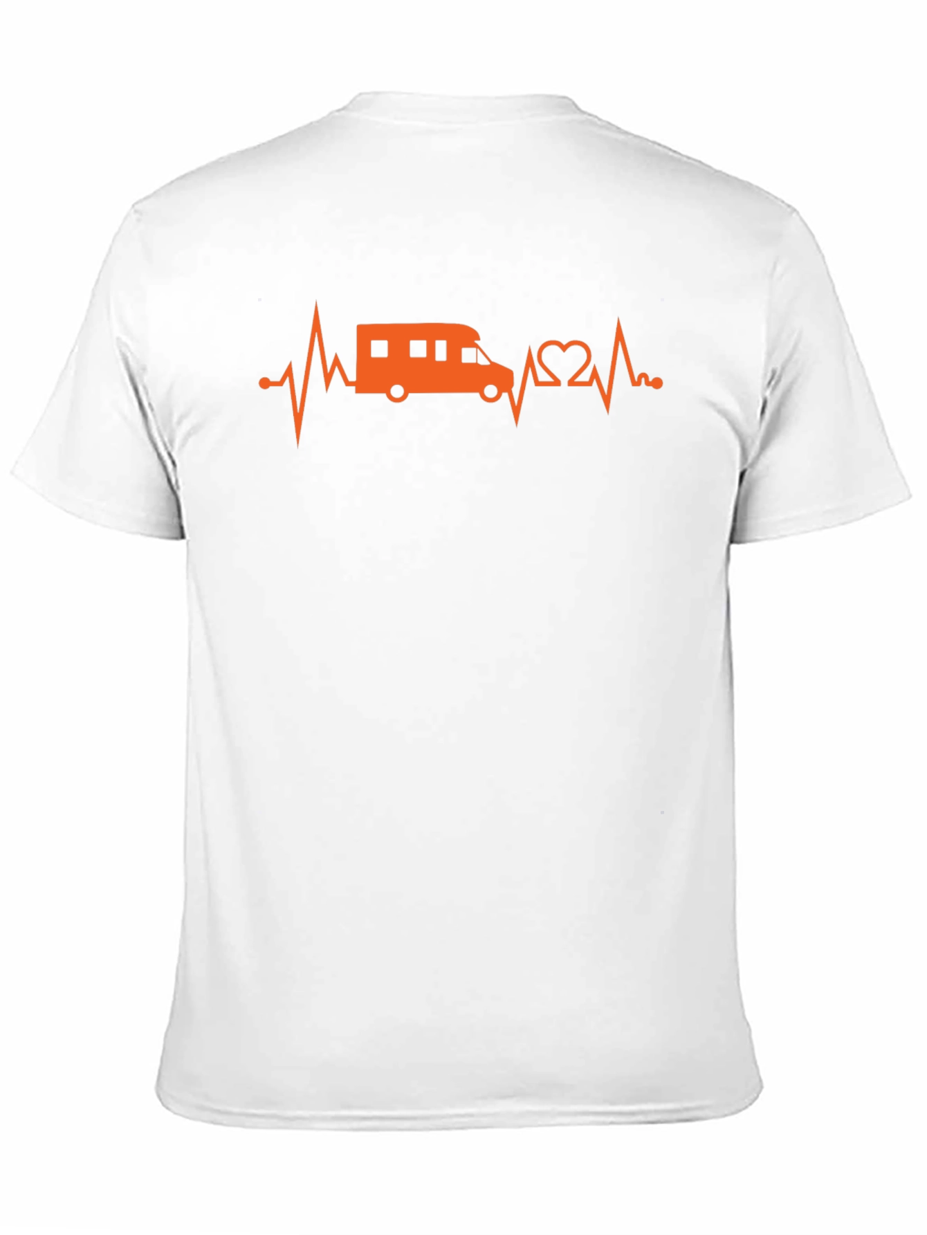 RV Heartbeat Graphic T-Shirt - Black