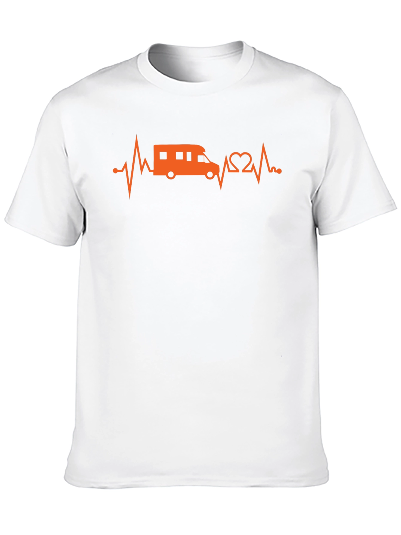 RV Heartbeat Graphic T-Shirt - Black