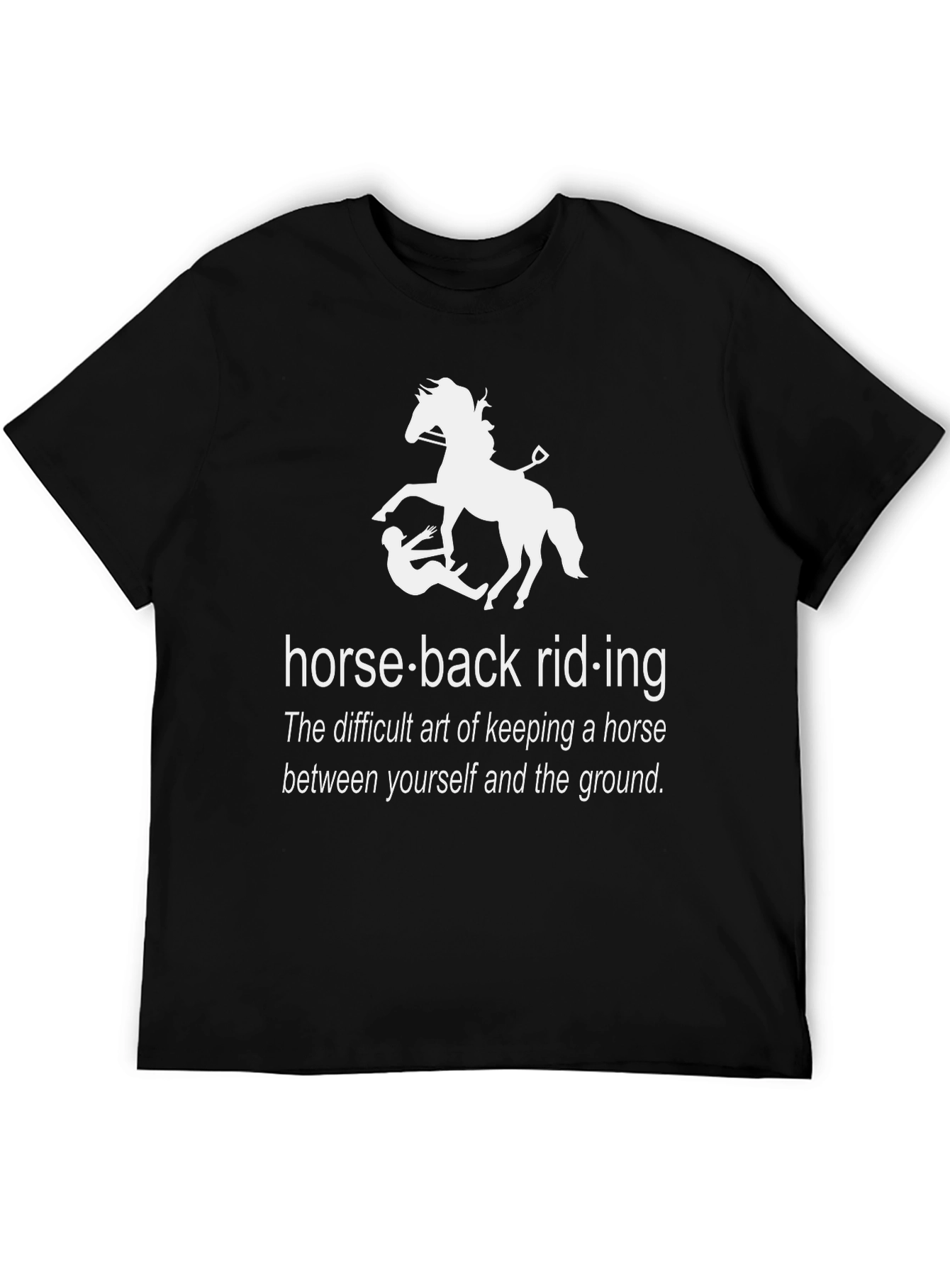 Humorous Horseback Riding Graphic Tee
