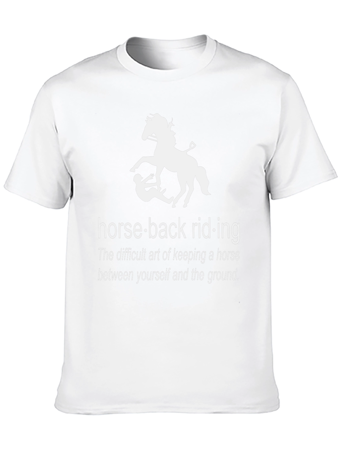 Humorous Horseback Riding Graphic Tee