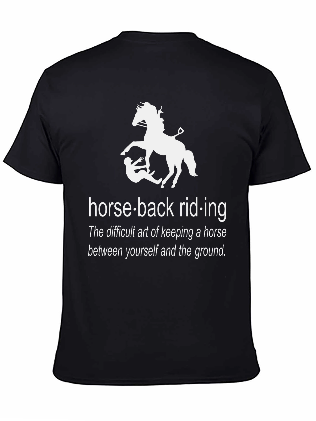 Humorous Horseback Riding Graphic Tee