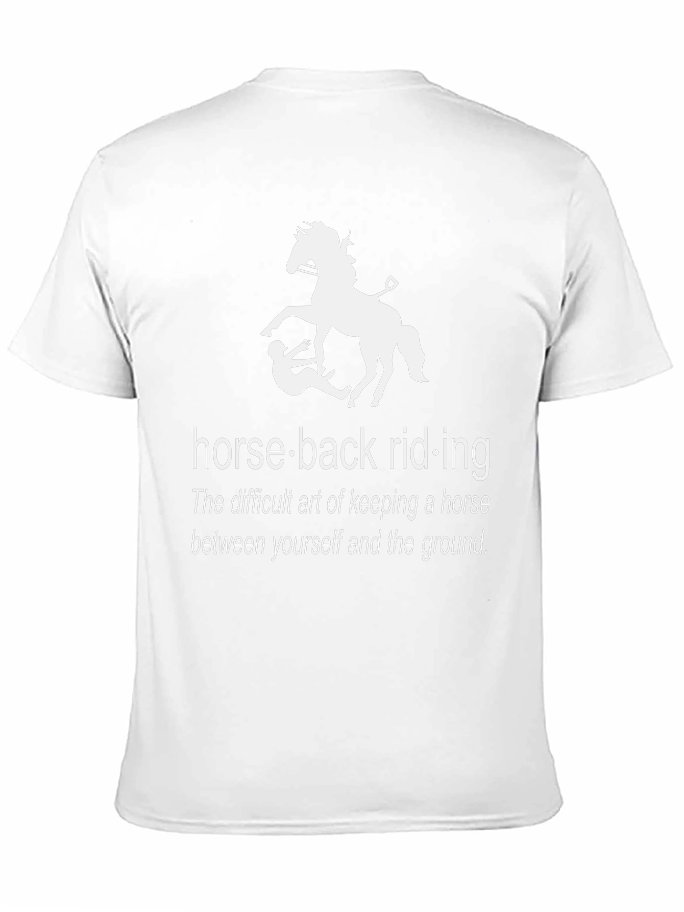 Humorous Horseback Riding Graphic Tee