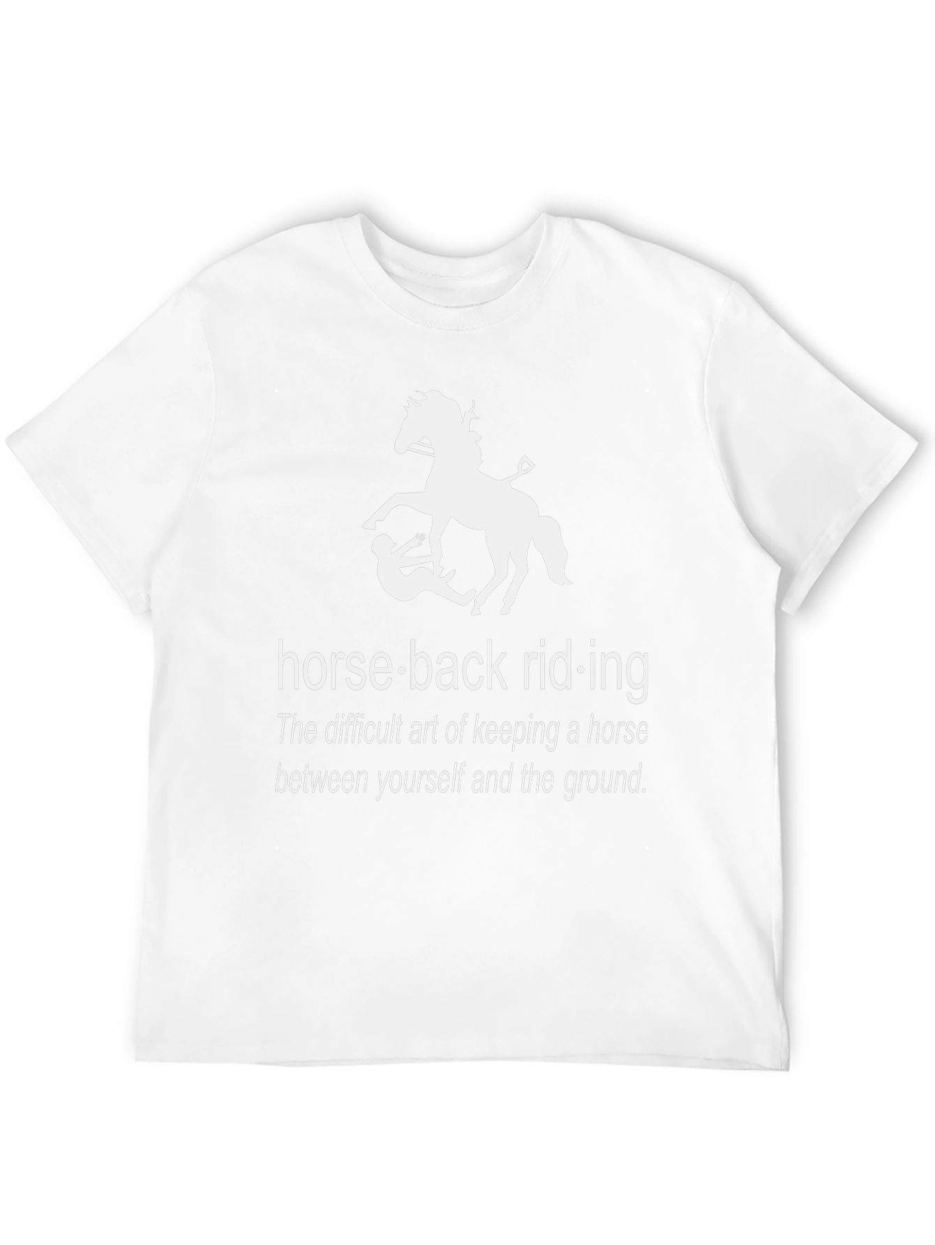 Humorous Horseback Riding Graphic Tee