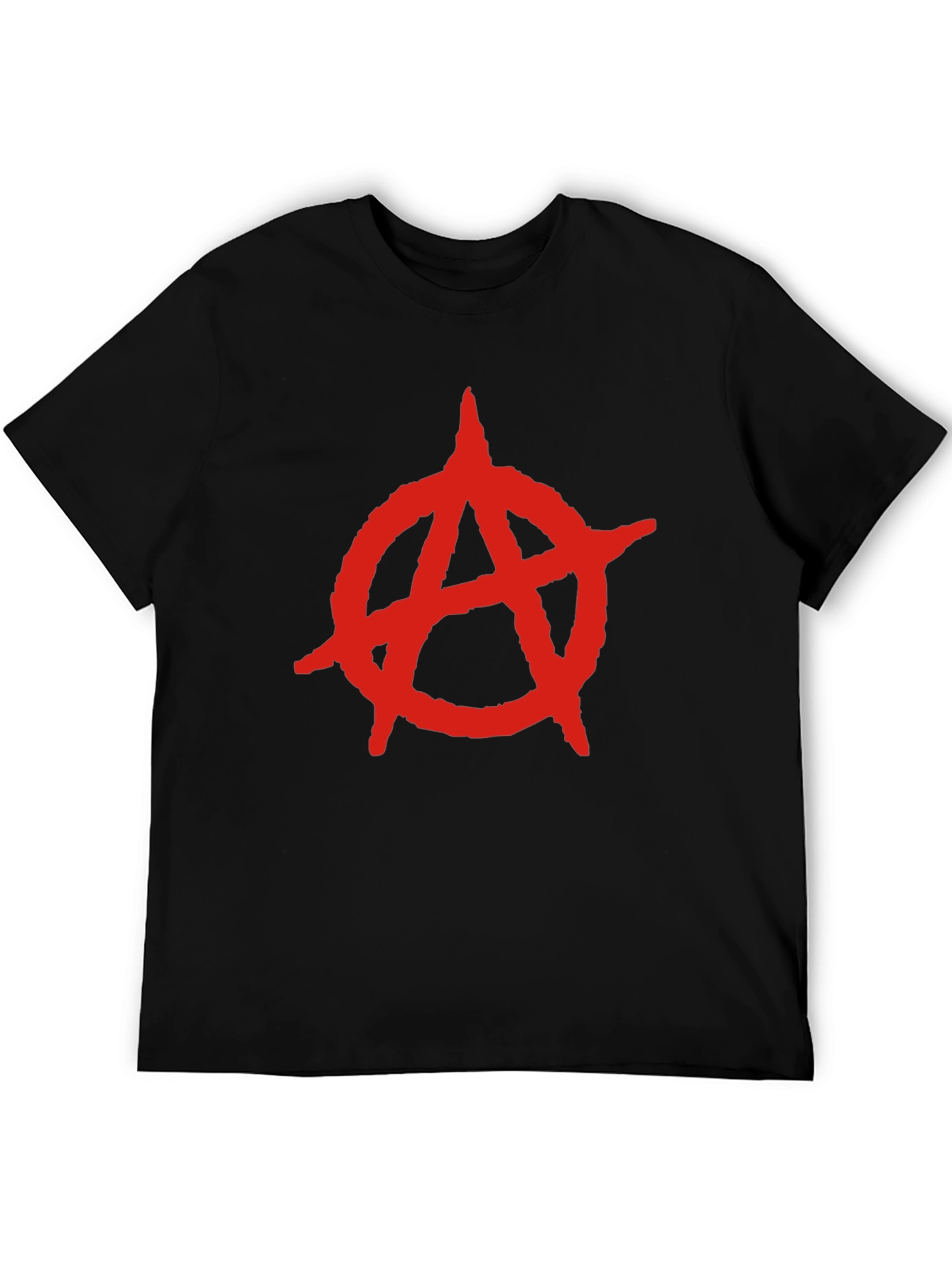 Anarchy Symbol T-Shirt - Bold Red Design
