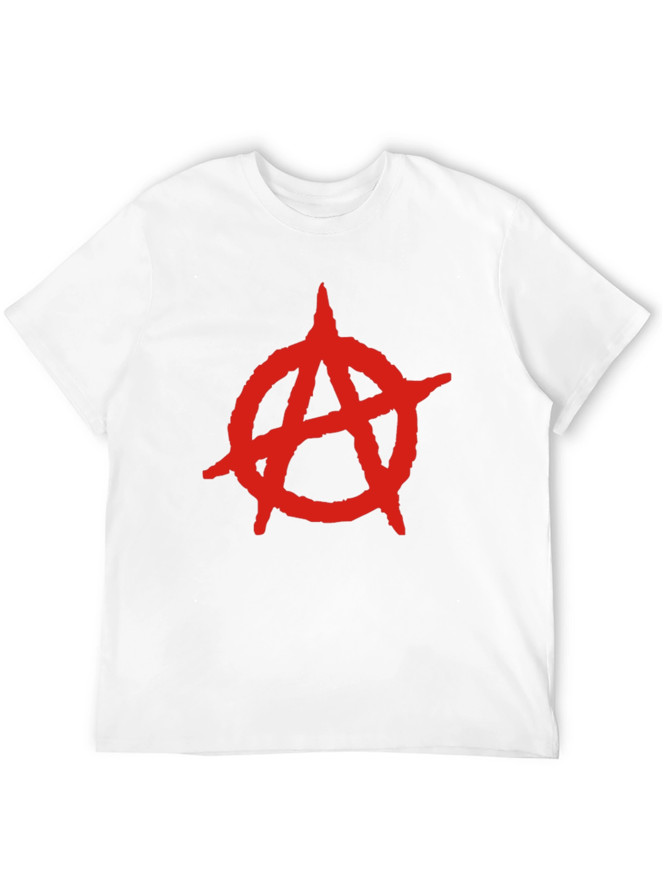 Anarchy Symbol T-Shirt - Bold Red Design