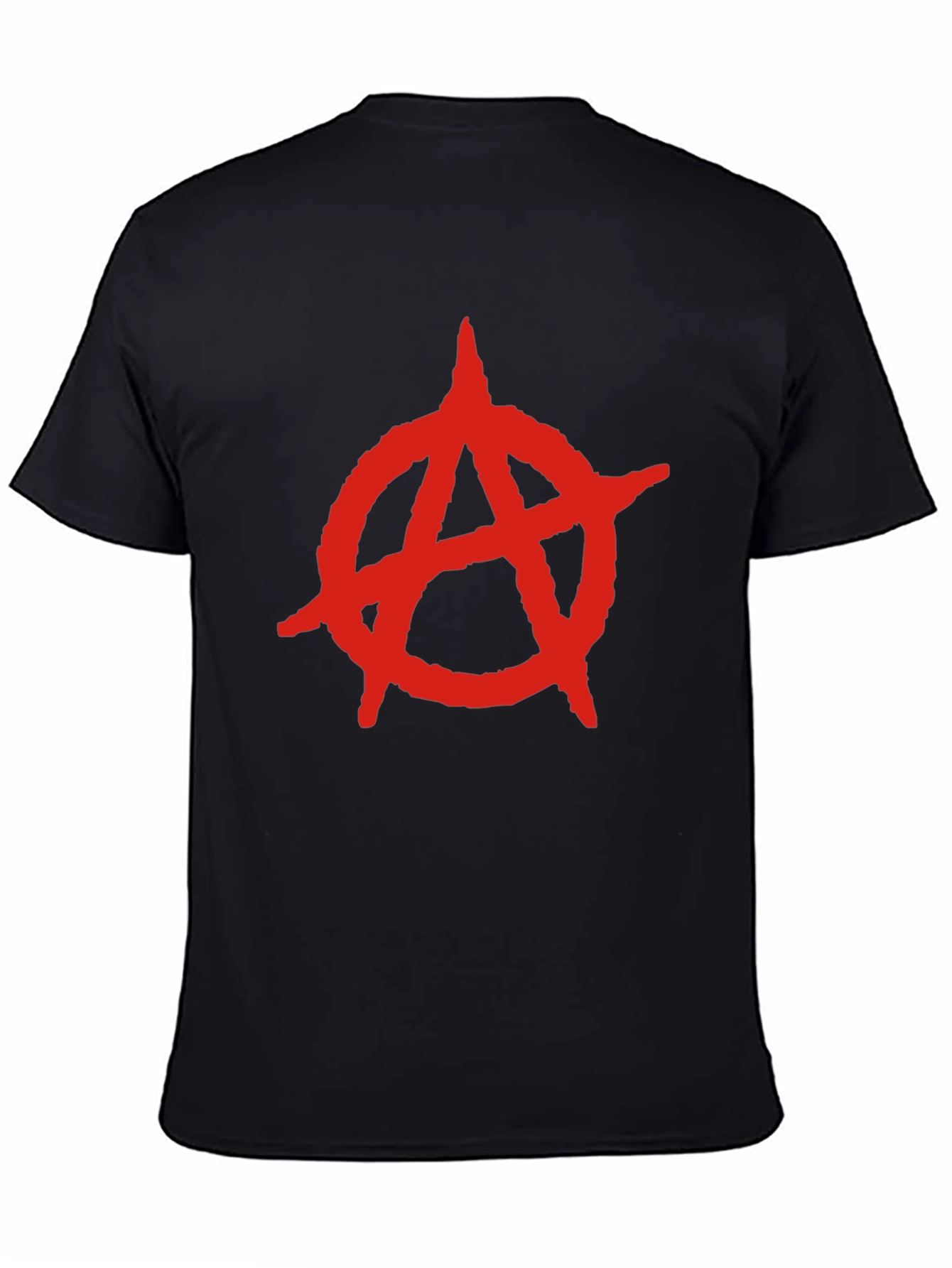 Anarchy Symbol T-Shirt - Bold Red Design