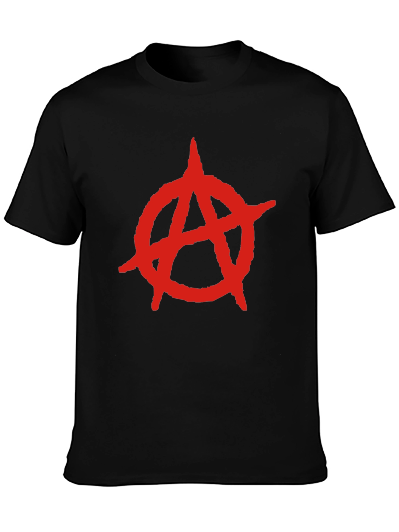 Anarchy Symbol T-Shirt - Bold Red Design