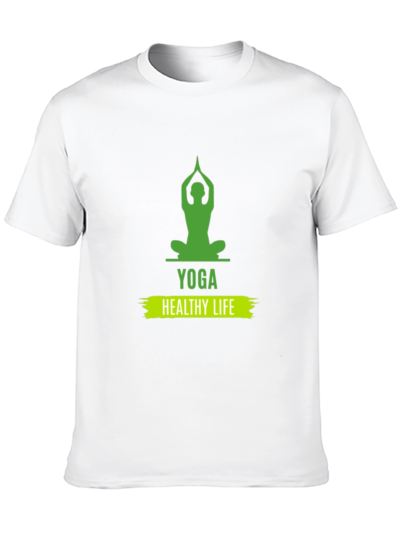 Yoga Healthy Life Graphic Tee - Unisex Black T-Shirt